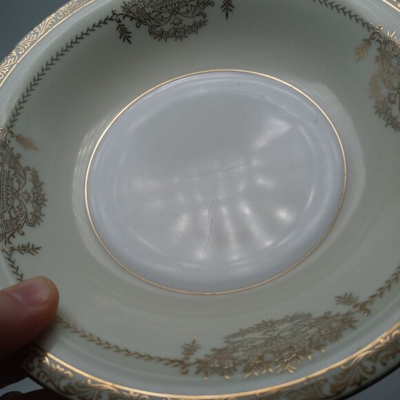 Noritake Bancroft Gold Trimmed Floral Basket Bowl 5481 Vintage - Picture 12 of 15